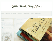 Tablet Screenshot of littlebookbigstory.com
